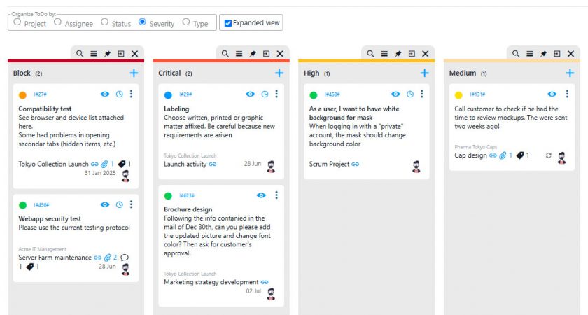 kanban twproject project software management