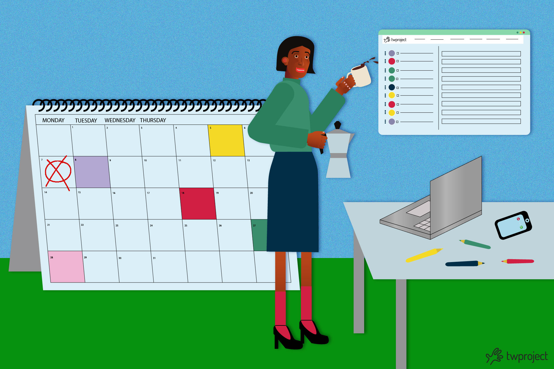 Project management with the best software: Twproject VS Monday