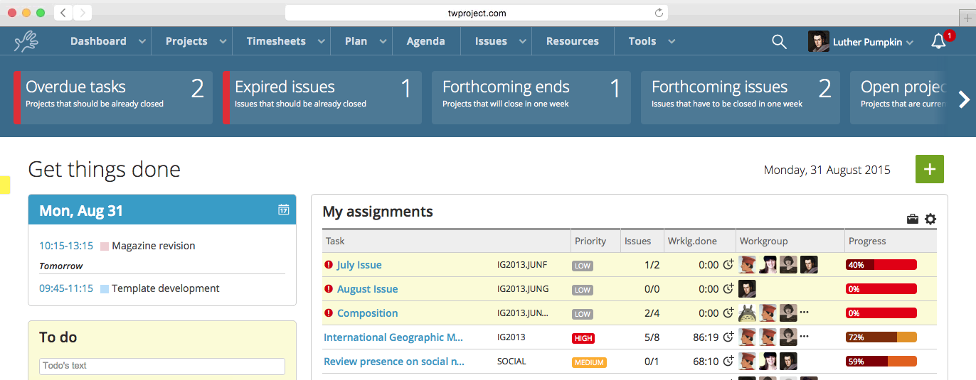 New in Twproject 6: The Impact Bar